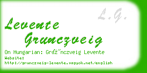 levente grunczveig business card